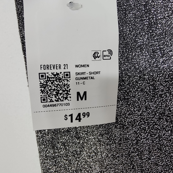 New Forever 21 skirt sparkly size M - Picture 4 of 5